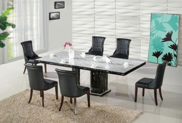 Jedálenský stôl Bianco Carrara